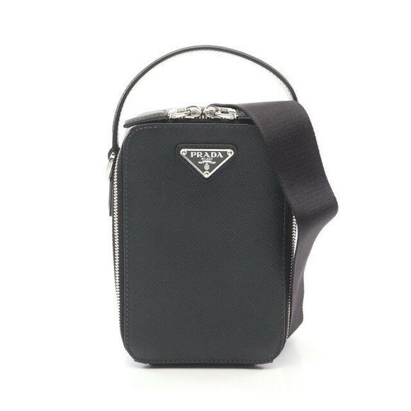 Prada Saffiano Leather Handbag Black - Picture 1 of 7